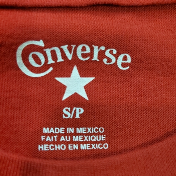 Converse Red men's T-shirt, sz:S - Picture 2 of 5